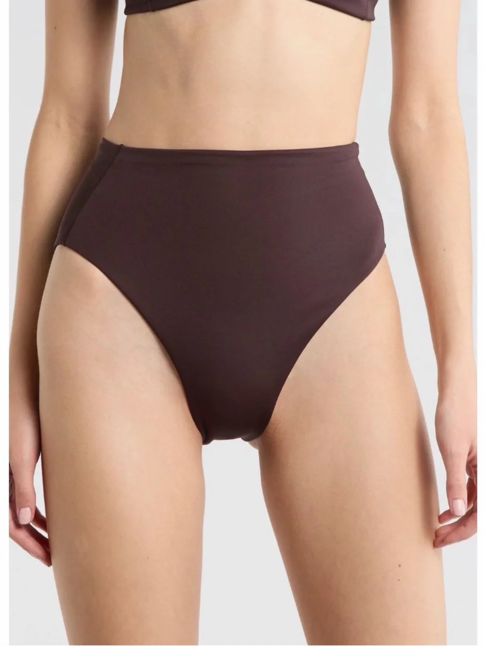 Left On Friday  cold brew High-Waist Bikini Bottom